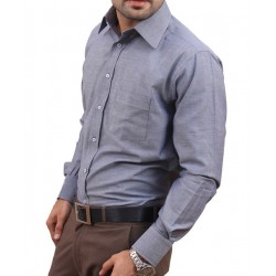 Ash Grey Men Formal Shirt